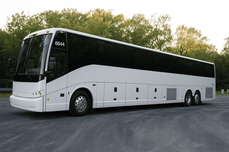 exterior of Hillsboro Minibus Company coach bus