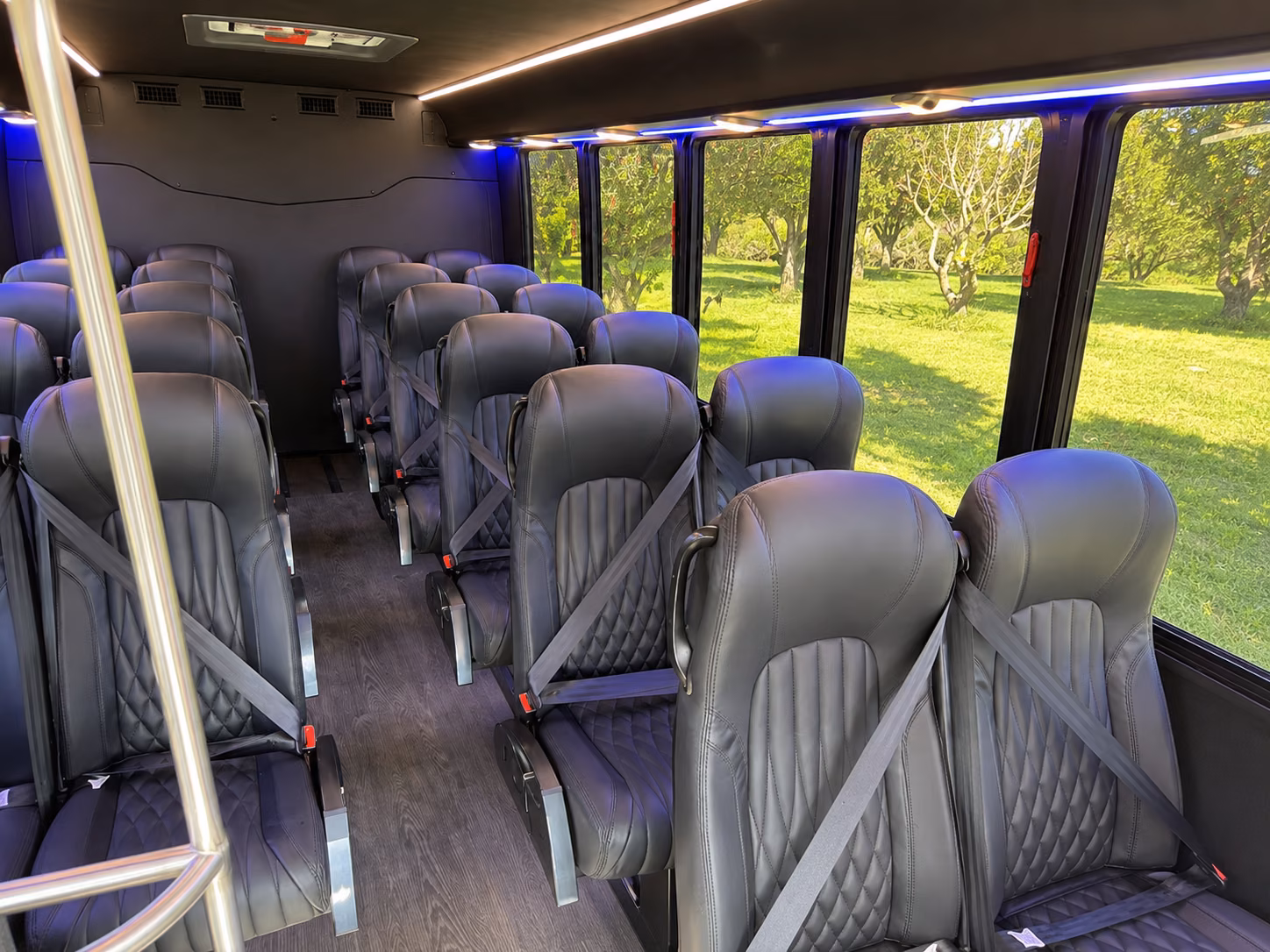 hillsboro 20 passenger minibus interior