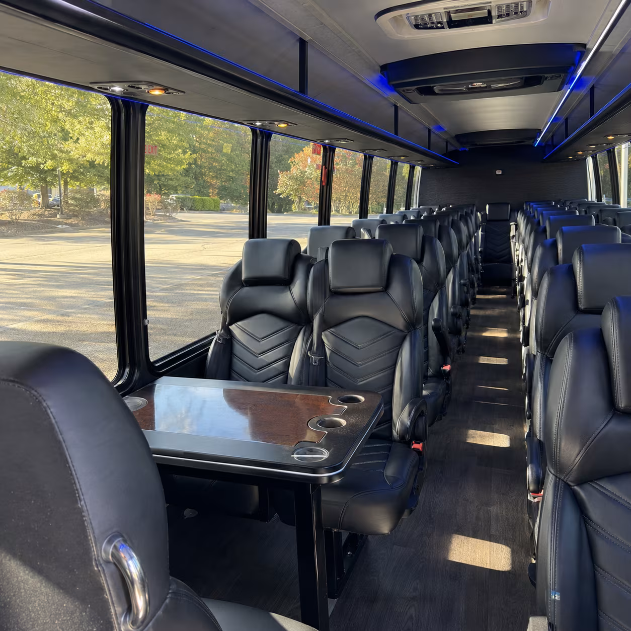 hillsboro 25 passenger minibus inside
