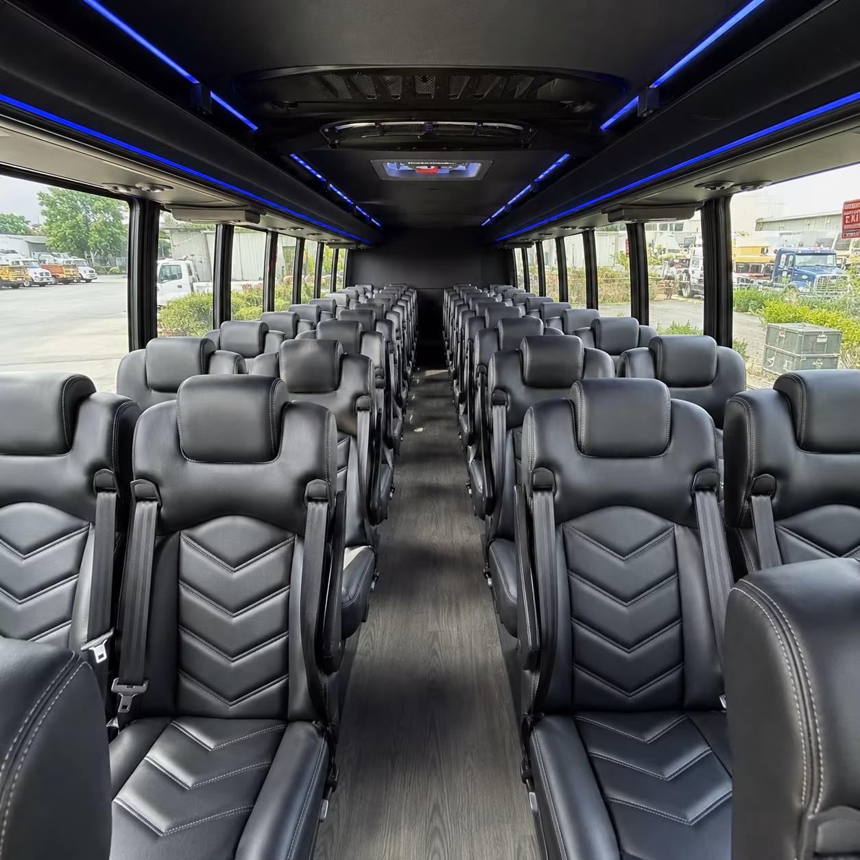 hillsboro 28 passenger minibus inside