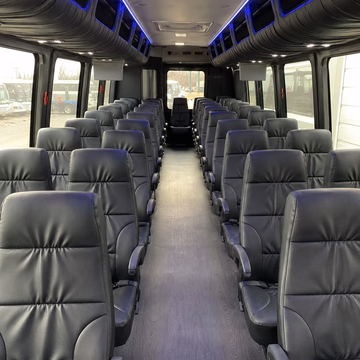 hillsboro 28 passenger minibus interior