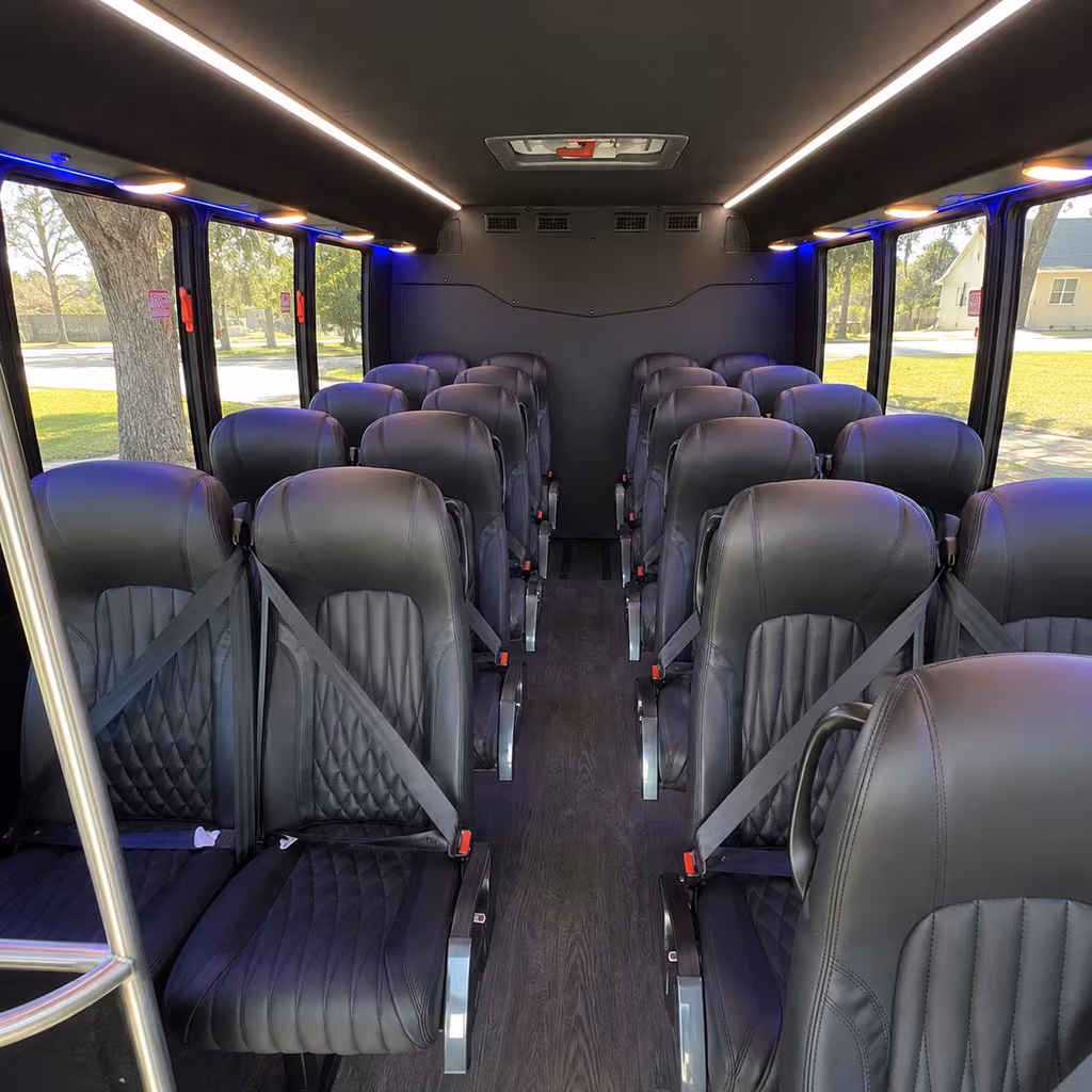 hillsboro 35 passenger minibus inside