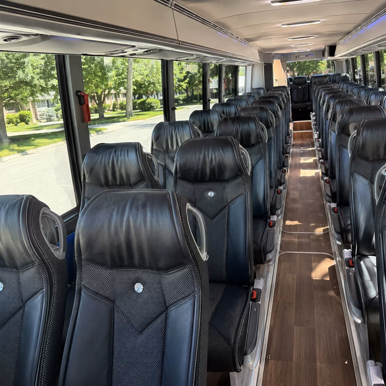 hillsboro 40 passenger charter bus inside