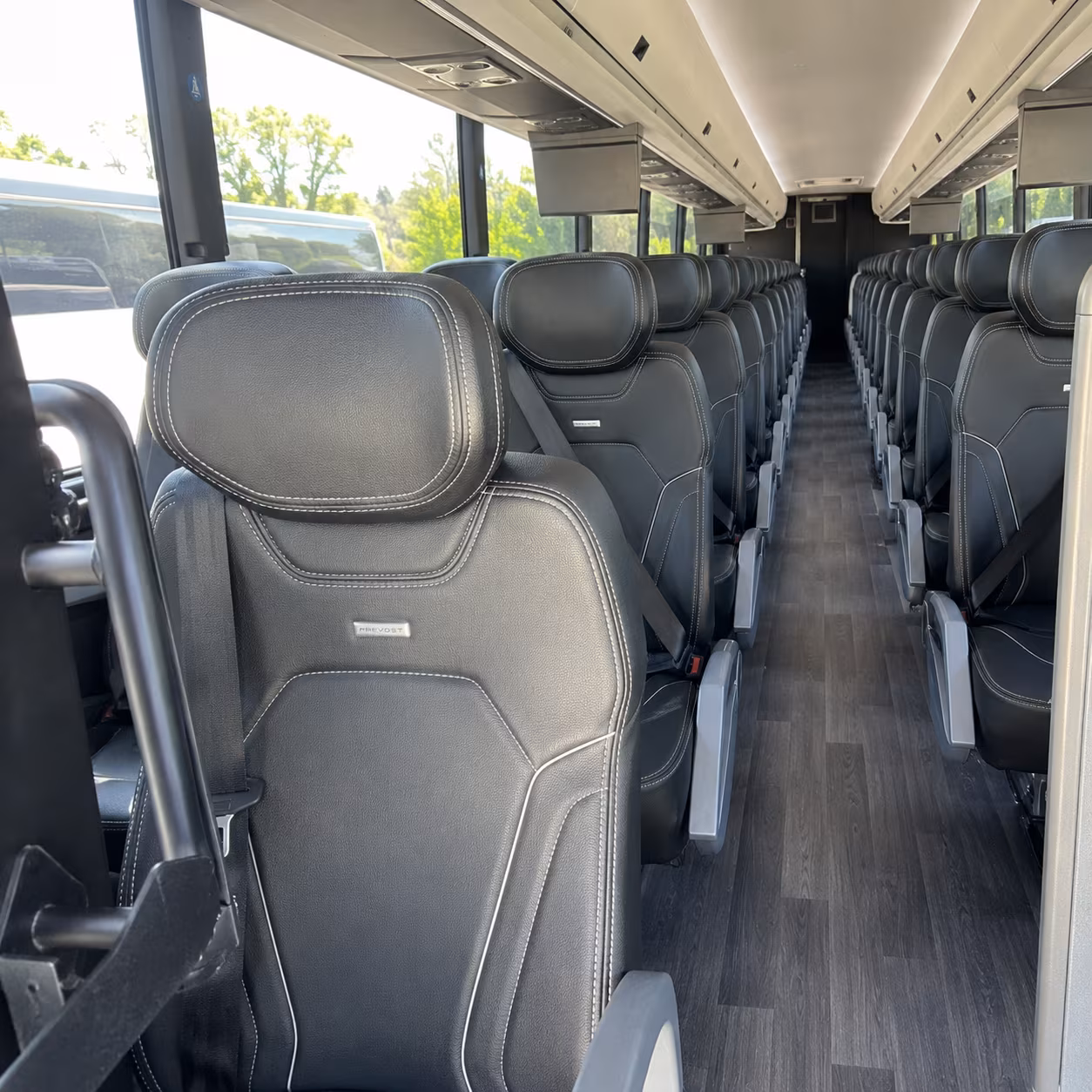 hillsboro 47 passenger charter bus interior
