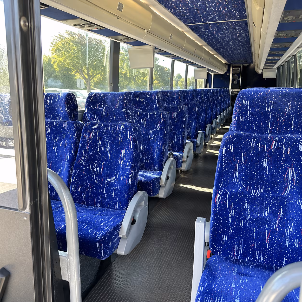 hillsboro 50 passenger charter bus inside