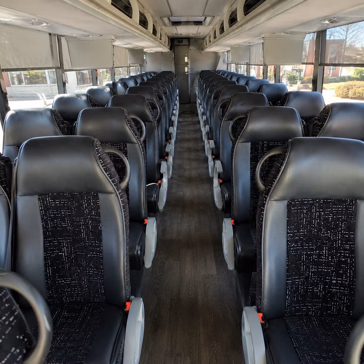 hillsboro 54 passenger charter bus inside