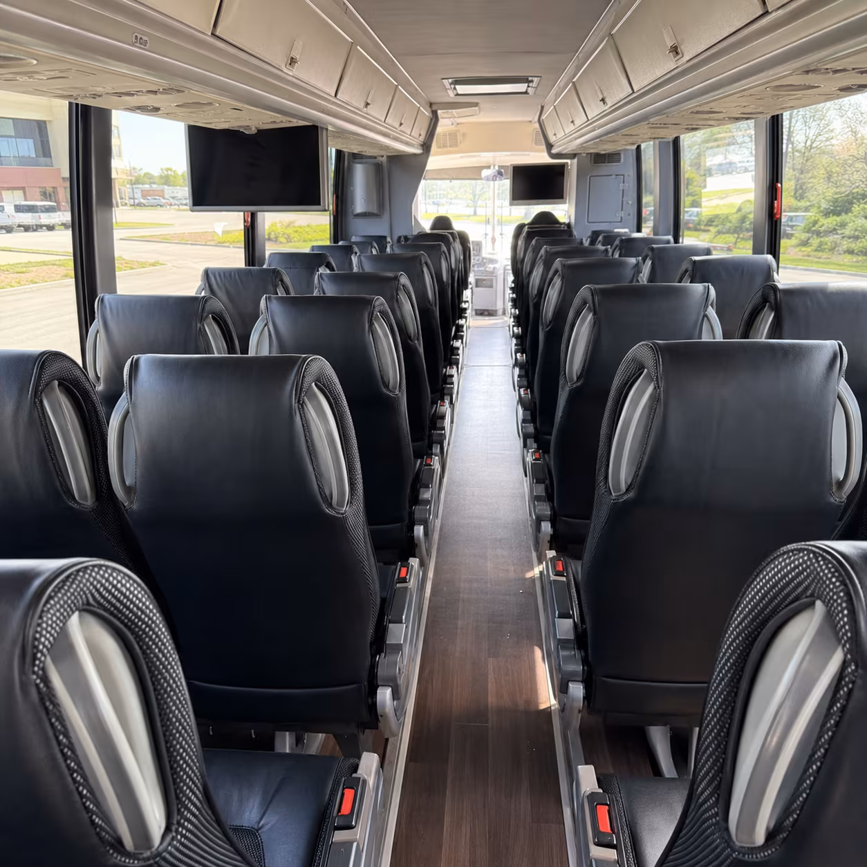 hillsboro 56 passenger charter bus inside